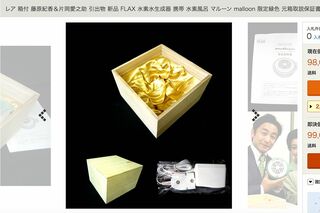 藤原紀香・片岡愛之助の結婚式で配られた引き出物（オークションサイトより）