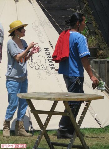 2016年『フジロックフェスティバル』に子連れで遊びに来ていた広末涼子とキャンドル・ジュン