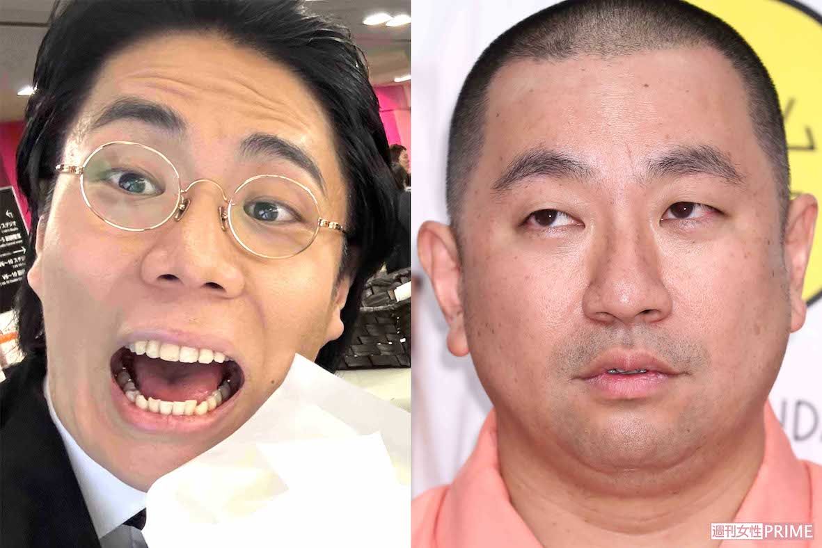 左から令和ロマン・高比良くるま、レイザーラモンRG（くるまは公式Xより）