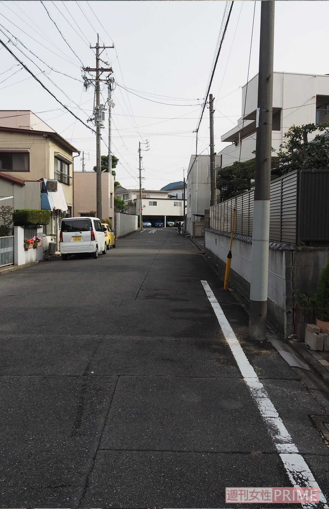 血痕はこの付近で消えていた