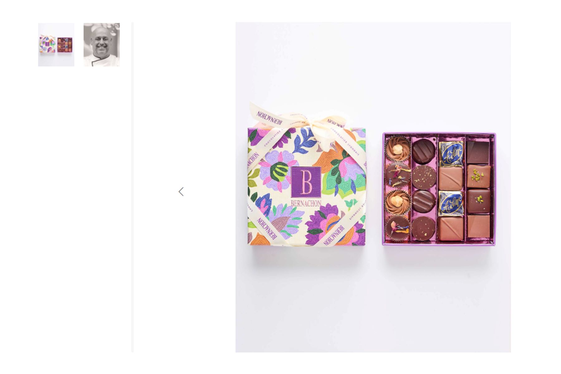 カビが発生していた『ショコラアソート　ボワット　マヤ』（三越伊勢丹オンラインHPより）