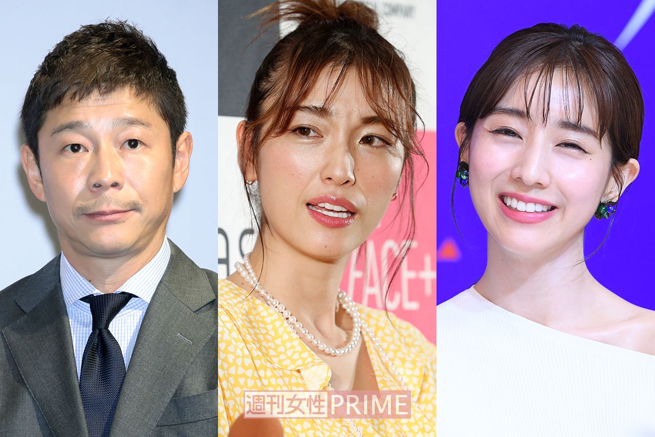 2019年を騒がせた（写真左から）前澤友作氏、木下優樹菜、田中みな実