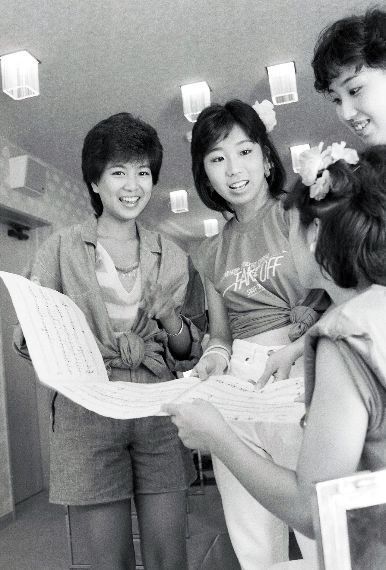 1984年8月『週刊女性』の企画「本番5分前」でオフショットを披露した堀ちえみ。17歳のころ