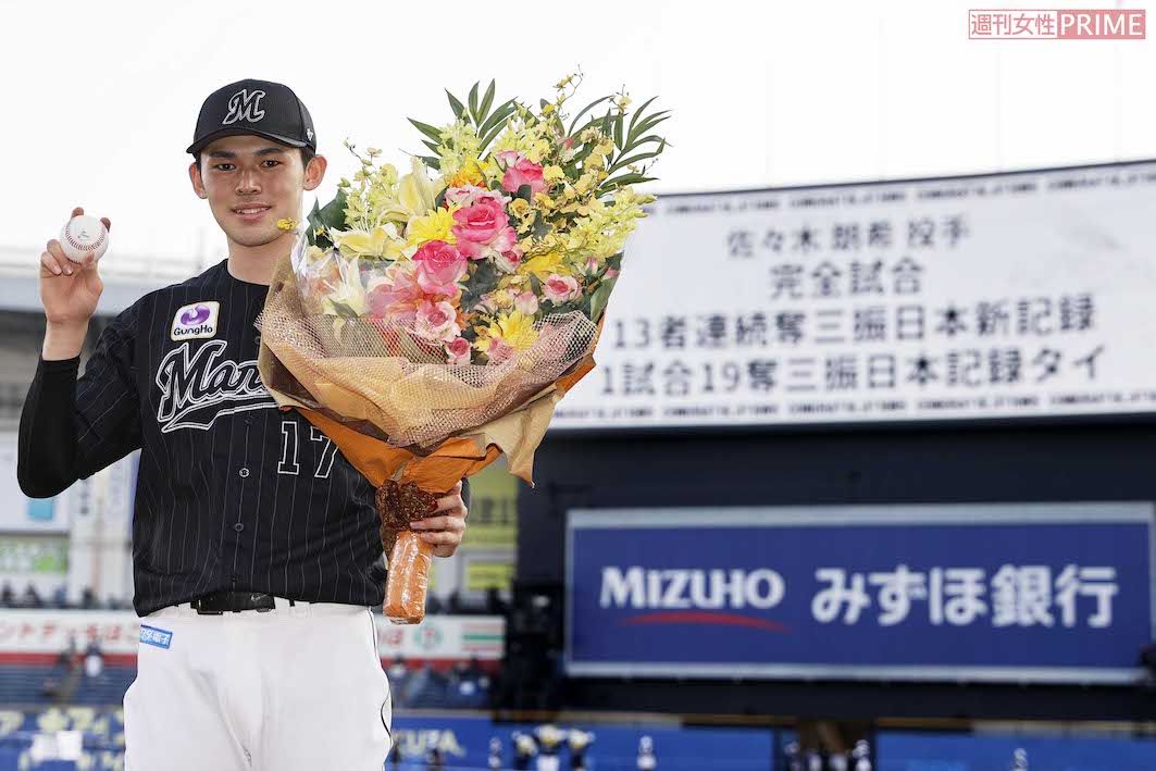 2022年、完全試合を達成した佐々木朗希