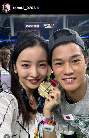 WBC決勝戦では、その存在感がひときわ目立った板野友美。画像は本人Instagramより