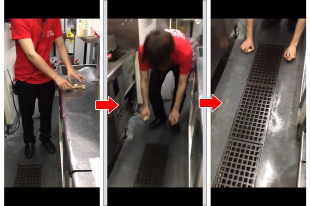 '18年にカラオケ店のスタッフが唐揚げを床にこすり付けてから揚げる動画を投稿し騒動に