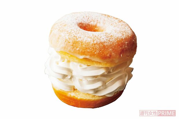 『ホイップクリームドーナツ』/TAMEALS　自家焙煎のコーヒーともマッチ。甘い物好きにはたまらない！／350円 10cm