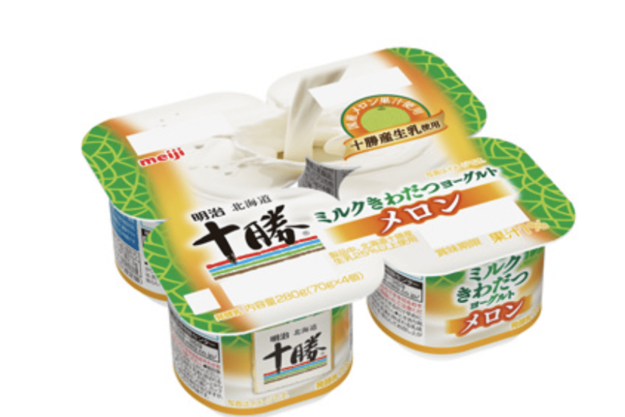 明治北海道十勝ミルクきわだつヨーグルト メロン 70g×4