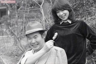 第26作目『男はつらいよ 寅次郎かもめ歌』での撮影スナップ。マドンナ伊藤蘭と