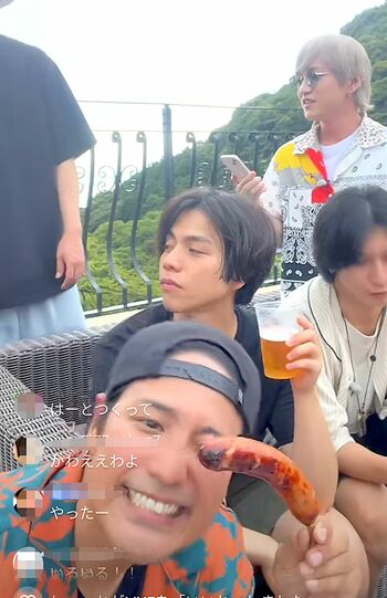 8月7日にゲリラ配信されたTiktokライブでは終始楽しそうにしていた桐山照史（ジャニーズWEST公式Tiktokより）