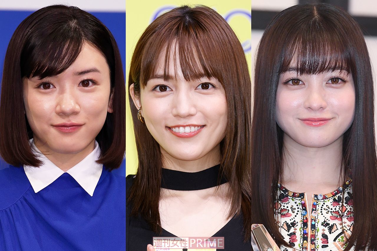 写真左から永野芽郁、川口春奈、橋本環奈