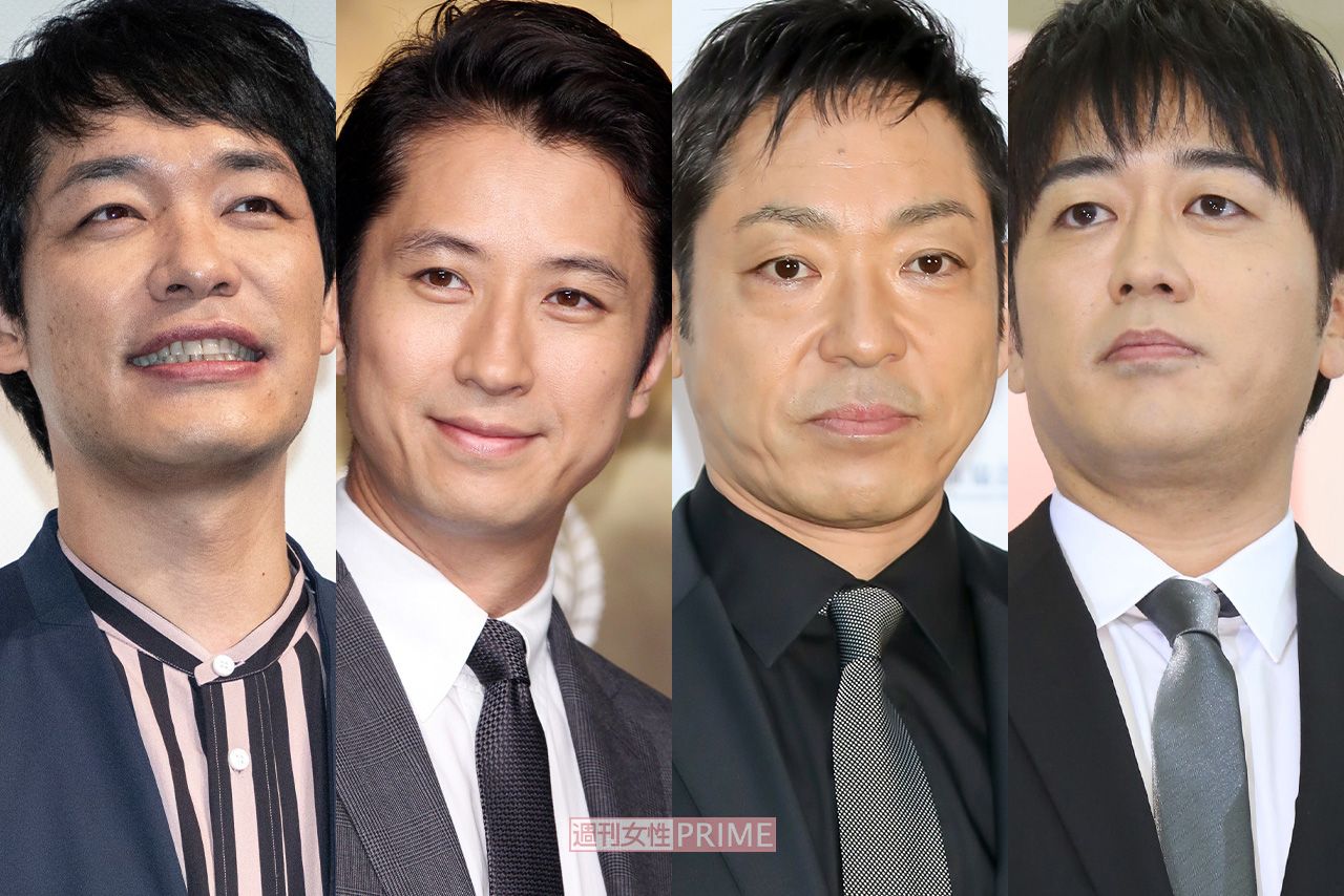 左から川島明、谷原章介、香川照之、安住紳一郎