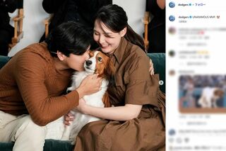 2019年11月14日（日本時間）、MVPが発表された瞬間の大谷翔平と家族たち（ドジャースのインスタグラム）