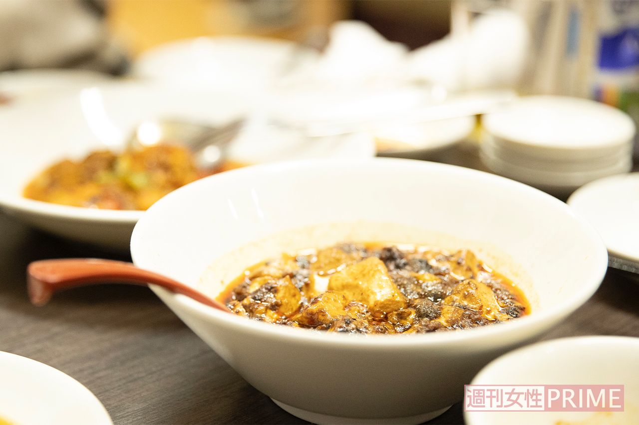 『門福』の店主、門田さんが作る山椒がきいた麻婆豆腐がお気に入り　写真／北村史成