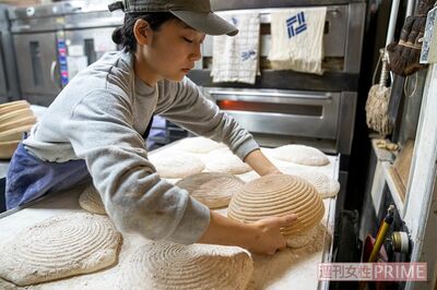 全粒粉酵母の田舎パンの生地　撮影／伊藤和幸