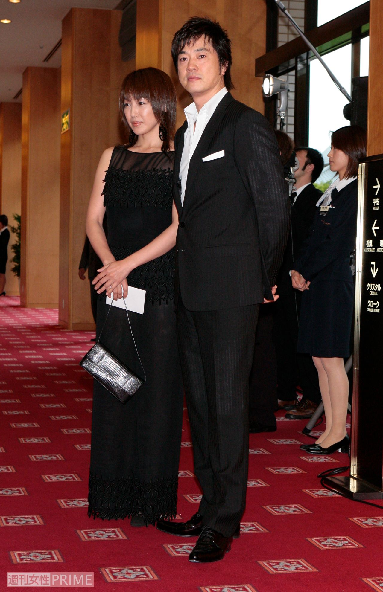 高知東生と高島礼子（'07年、陣内智則・藤原紀香結婚披露宴）