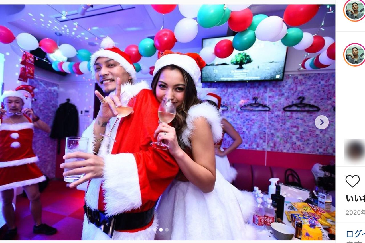 CIMBAのインスタには2020年のクリスマスパーティーの様子が。ゆきぽよと密着して