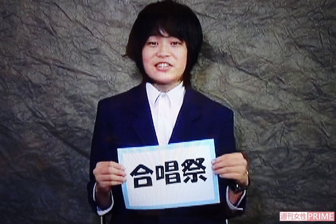 出身中学校の卒業DVDで、合唱祭のことについて語る三ツ本容疑者