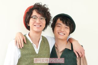 左から浅香航大、岡山天音　撮影／佐藤靖彦