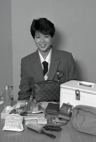 1984年10月の堀ちえみ。自身の判断で髪を切ったところ、シャンプーのCMが決まっていて事務所に𠮟られたという