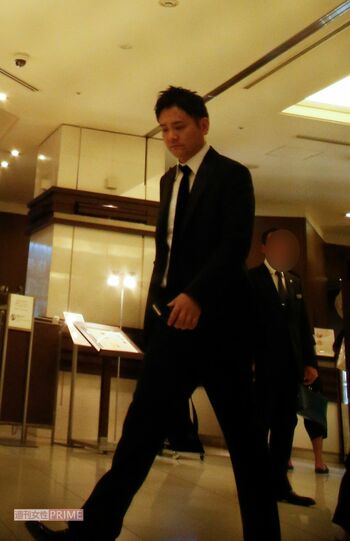 '19年8月、朝ドラ『なつぞら』の打ち上げに参加した千鳥ノブ