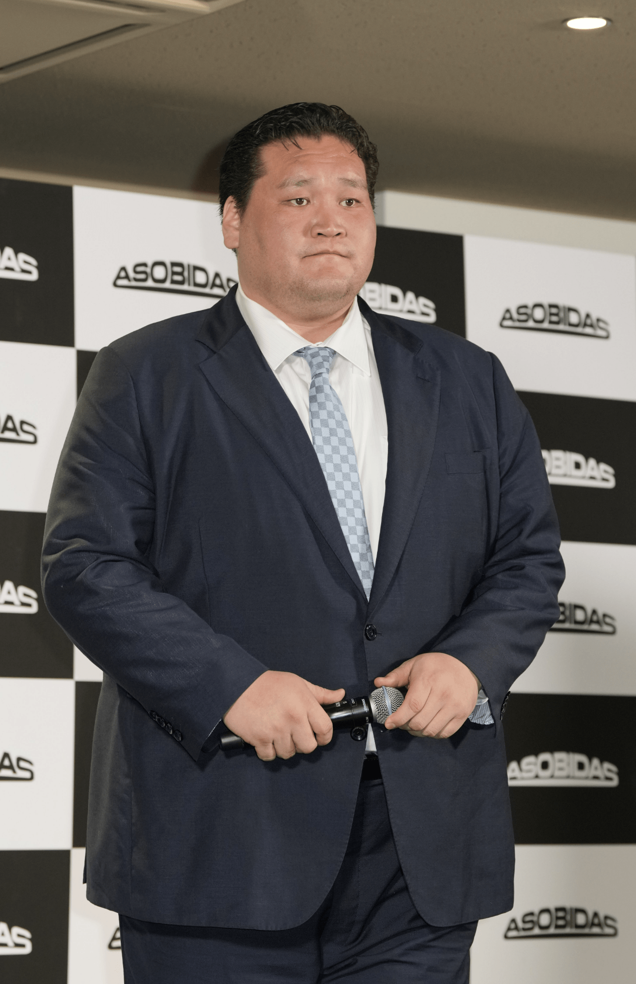 「株式会社アソビダス」設立記者発表会に参加した元横綱・照ノ富士（撮影／伊藤和幸）