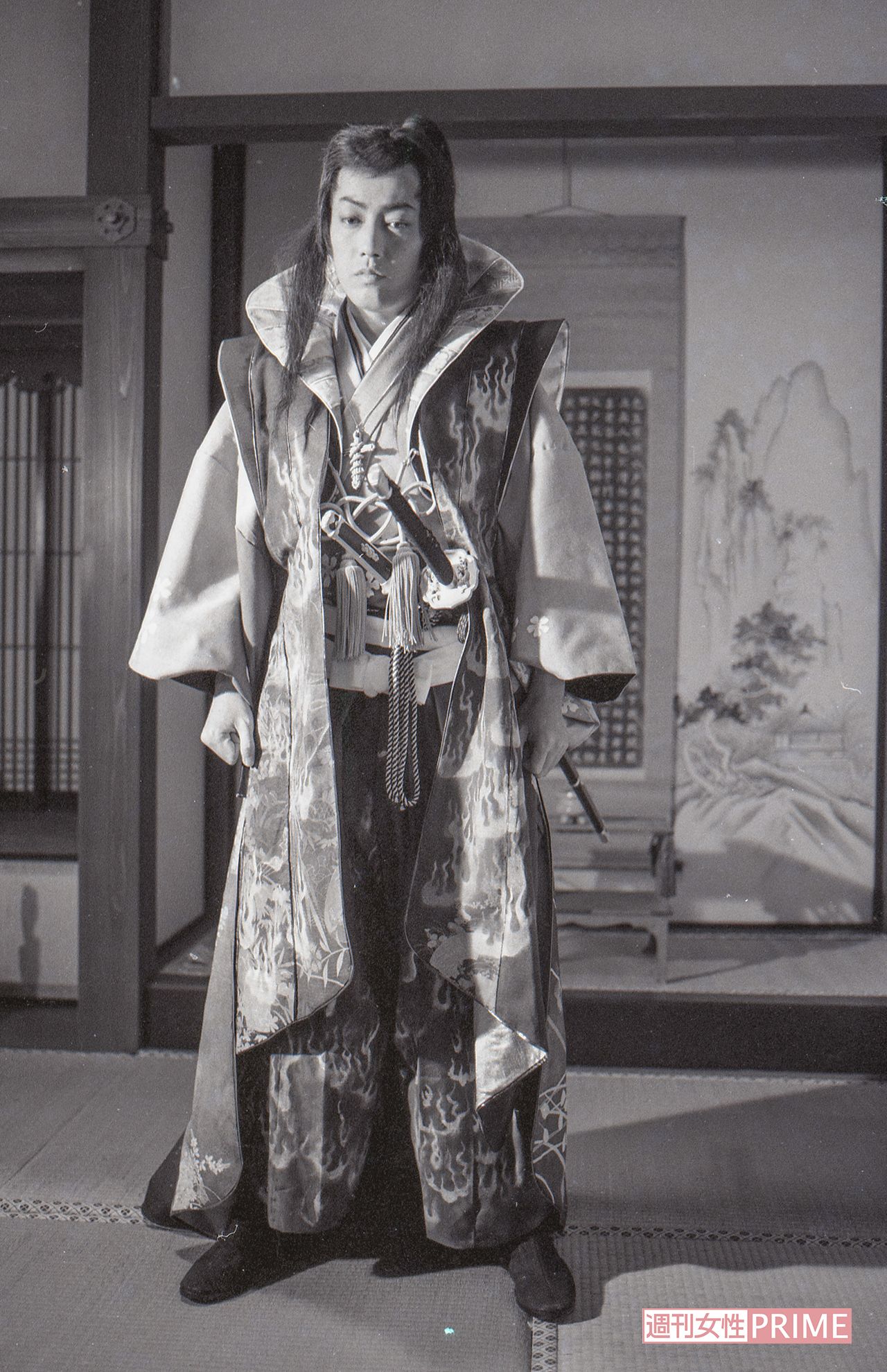 主演映画『魔界転生』のクランクインで天草四郎の扮装を披露（'81年撮影）　写真／週刊女性写真班