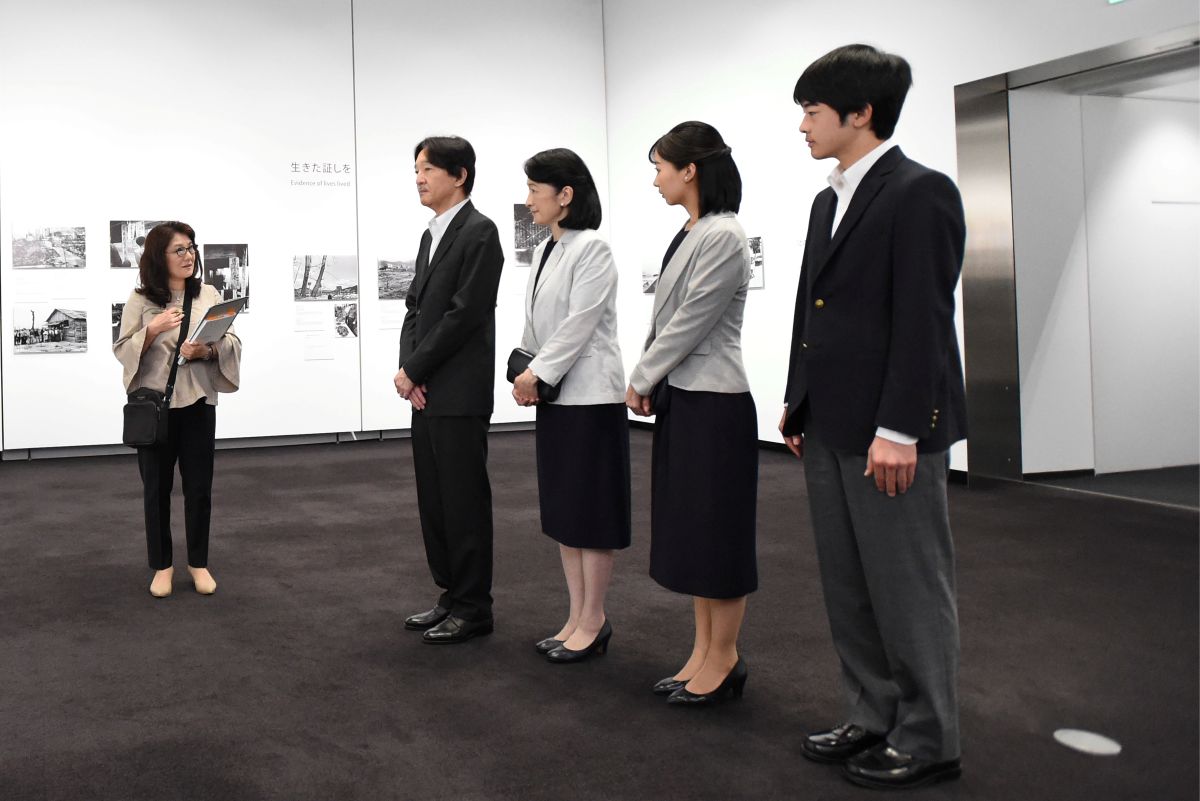 7月11日、「被爆80年企画展 ヒロシマ1945」の視察は、令和以降初めてご一家4人で公務に臨まれた