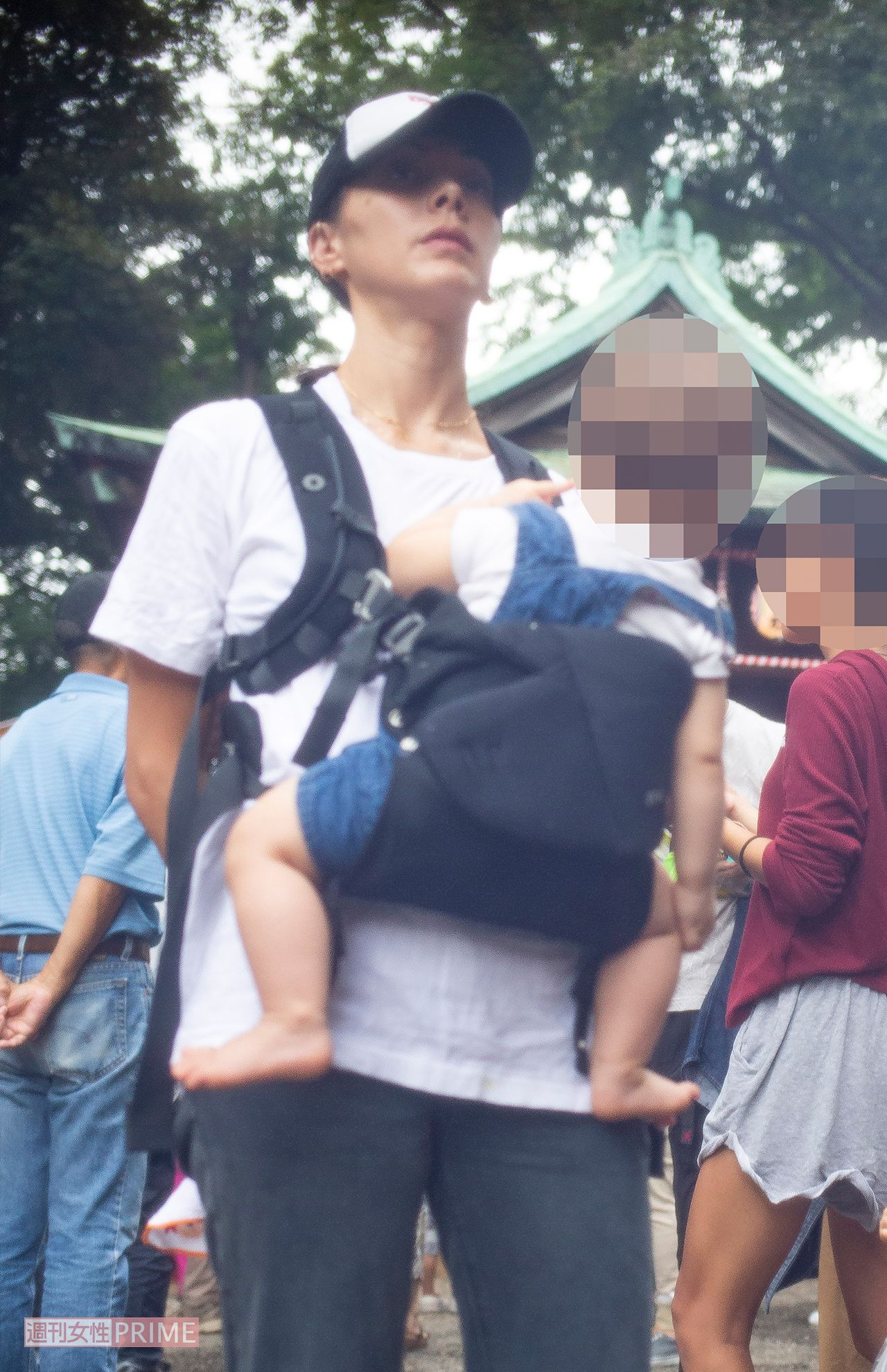 '19年、都内の秋祭りに参加した土屋アンナ