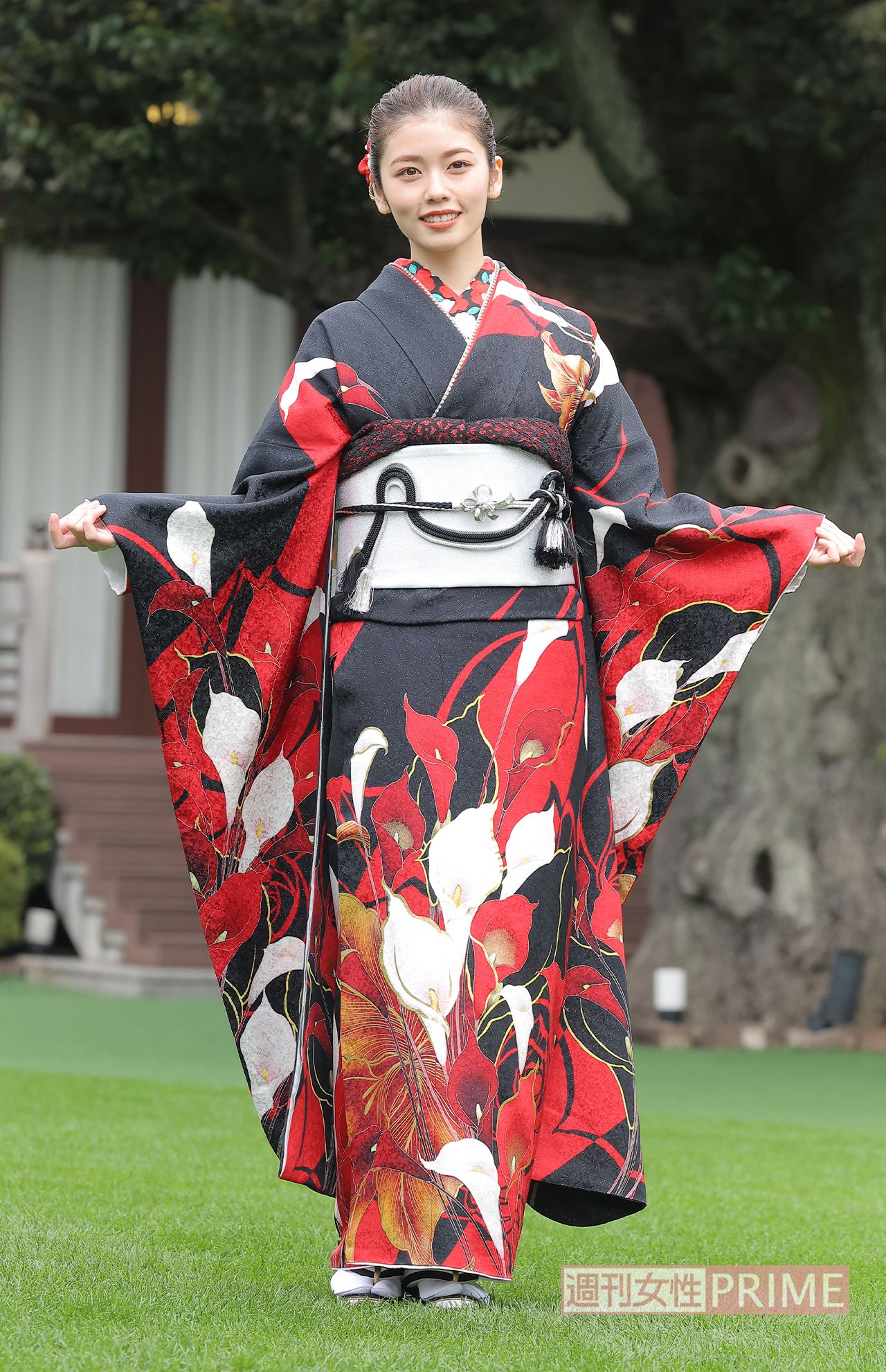 オスカープロモーション晴れ着撮影会に参加した小芝風花