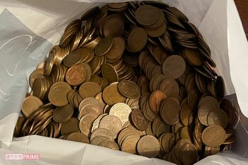 記者の自宅で40年ほど眠っていた小銭。ついに日の目を見ることに