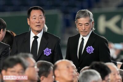 中畑清氏（2025年11月21日の長嶋茂雄さんお別れの会にて。隣は定岡正二氏）