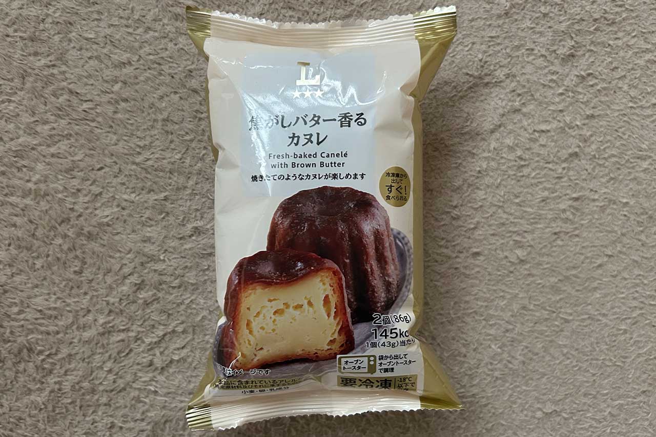 ローソンの「焦がしバター香るカヌレ」（462円）。撮影/編集部