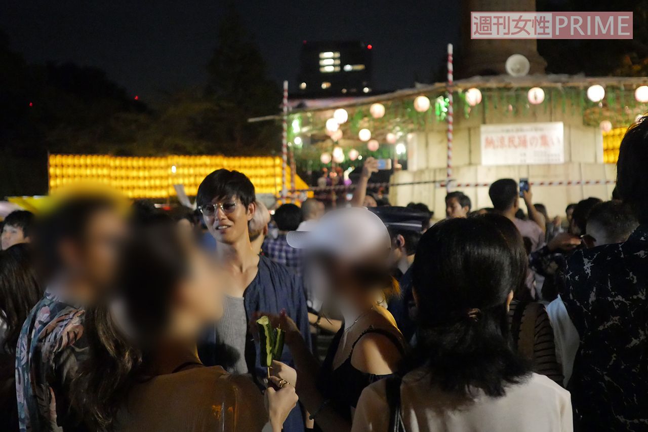 2018年は友人グループで祭りを満喫していた工藤阿須加