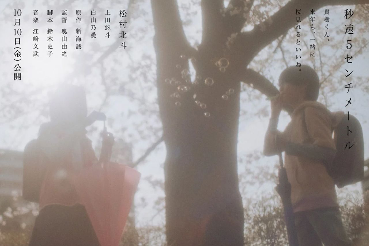 実写版『秒速5センチメートル』ティザービジュアル