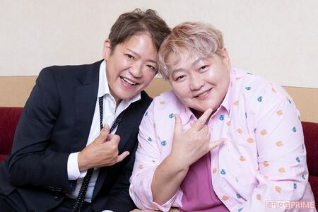 クラッシュ・ギャルズのライオネス飛鳥と長与千種（撮影／矢島泰輔）