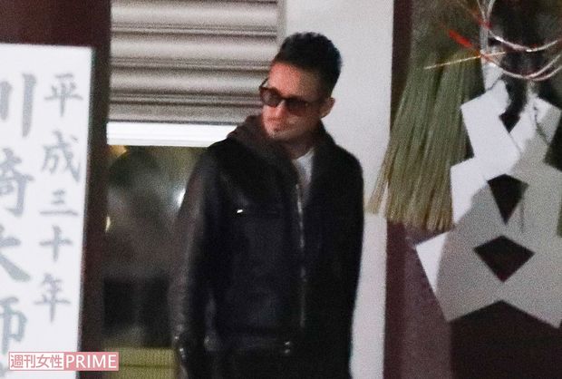 キマっている松岡昌宏（2018年元旦初詣）