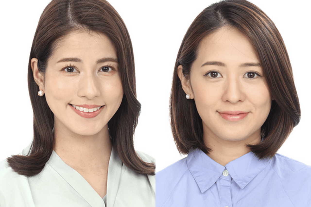 フジテレビの永島優美アナウンサー（左）と椿原慶子アナウンサー（右）※フジテレビ公式サイトより
