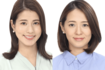 フジテレビの永島優美アナウンサー(左)と椿原慶子アナウンサー(右)※フジテレビ公式サイトより
