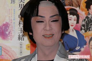 '12年に自身が主宰する劇団の旗揚げ公演を行った際の梅沢富美男