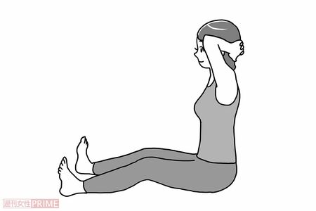 STEP1：背骨ツイスト（1）イラスト／赤松かおり