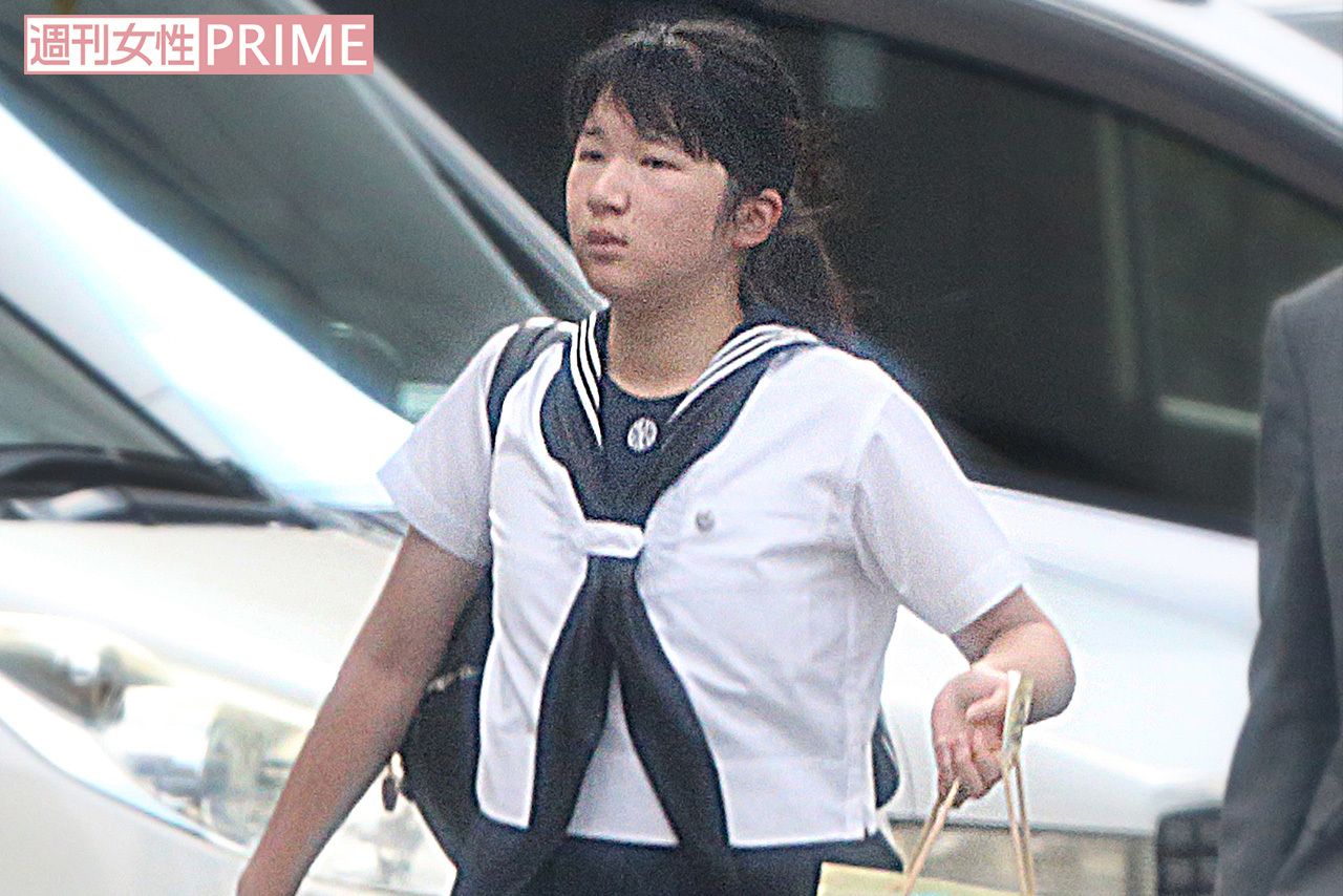 1学期最後の学校に向かわれる愛子さま（7月20日）