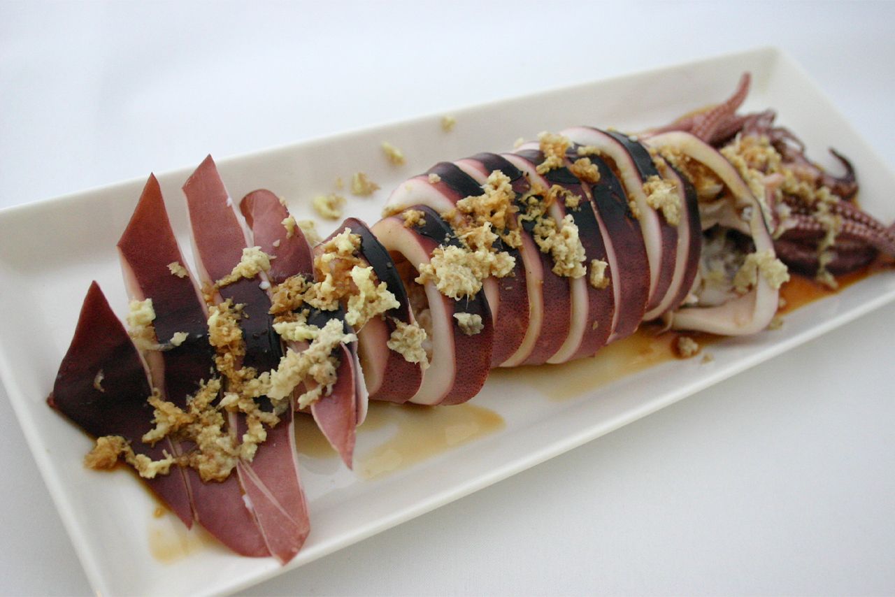 生姜じょうゆがピッタリの地元食・煮いか