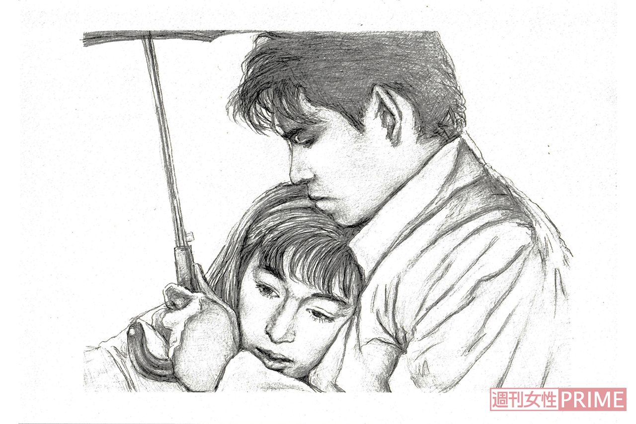 ドラマ『東京ラブストーリー』のワンシーン　イラスト／さきもとしほ