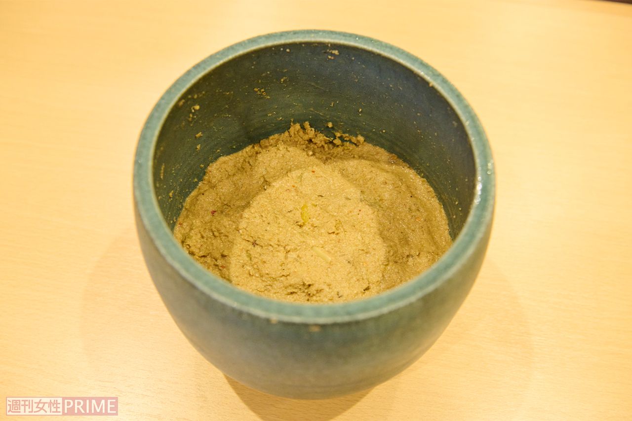 最近、始めたばかりのぬか漬け。「1日に3〜4回、かき混ぜてます♪」（撮影／山田智絵）