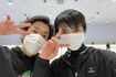 織田信成(写真左)と羽生結弦。リハーサル写真の投稿にはIOC公式も反応(織田のTwitterより)
