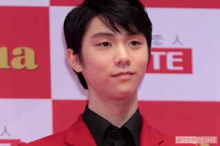 羽生結弦、ロッテ『ガーナ』のイベントにて（'15年）