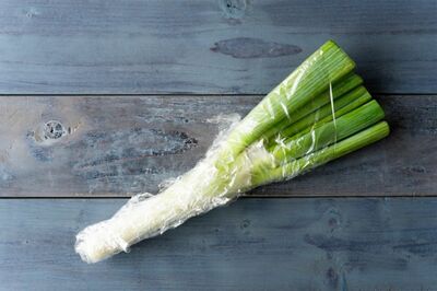 背の高い野菜は切り分けて立てておく