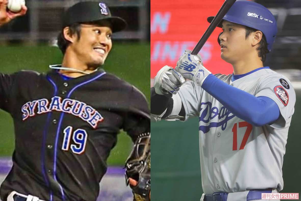 左から藤浪晋太郎、大谷翔平（藤浪は本人のインスタグラムより）