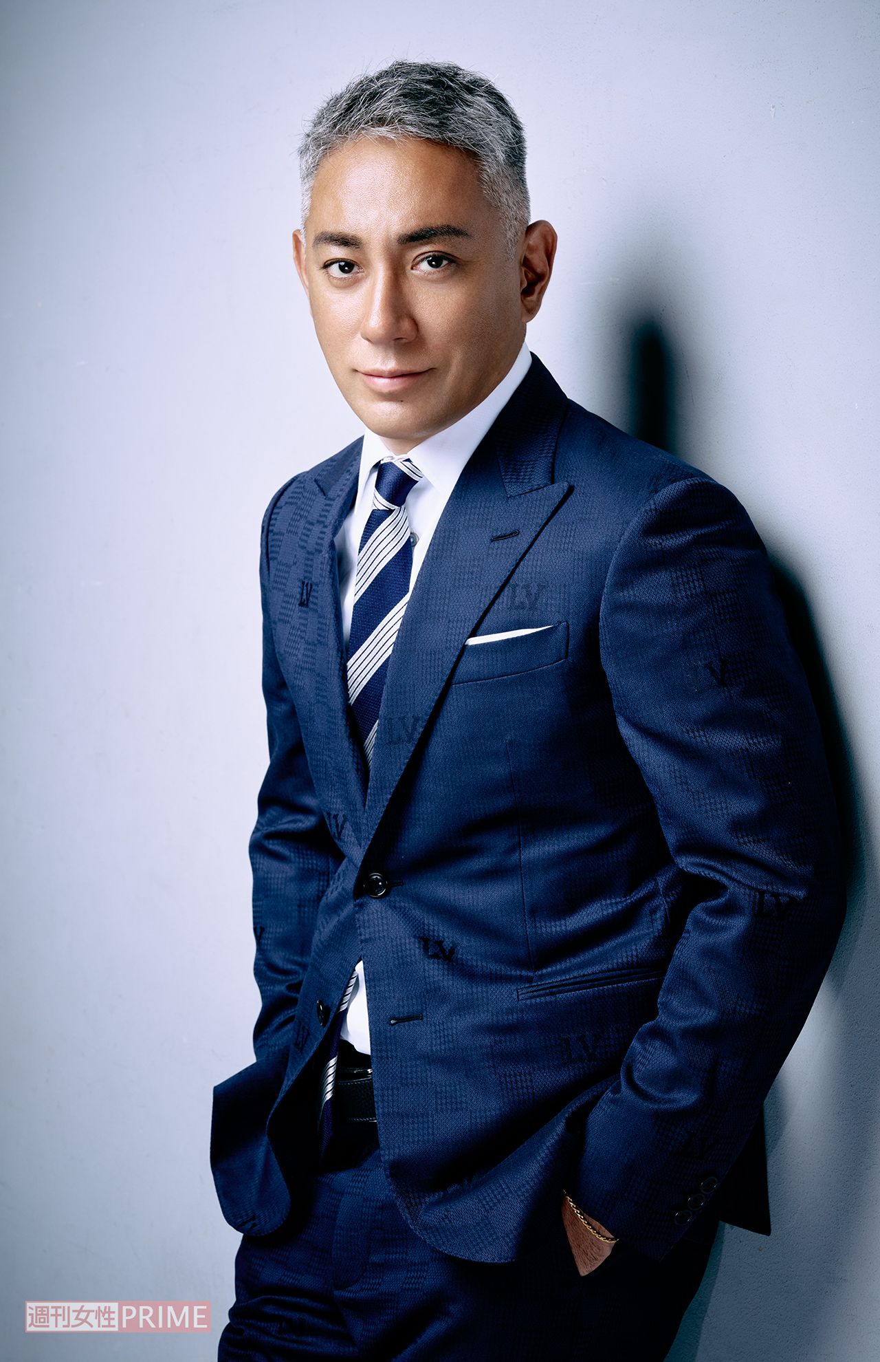 市川團十郎　撮影／廣瀬靖士　ヘアメイク／松本順（辻事務所）　スタイリング／大久保篤志